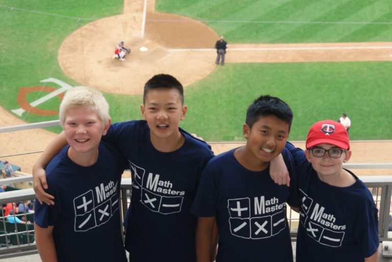 boys at Twins game